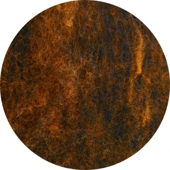 Ausztrál merinó melírozott fekete/élénk narancssárga 21 micron