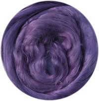 Selyem-szálak tenyésztett /Mulberry silk/ ibolya-lila