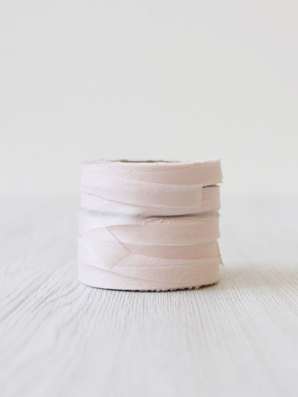 1 cm széles selyem chiffon szalag ETOILE /Pasztell rózsaszín/