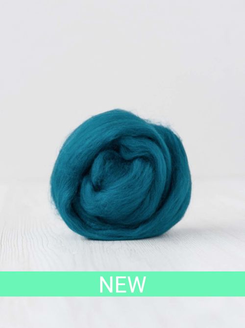 TEAL /Petrolkék/ CORRIEDALE 27 mic. Új-Zélandi 